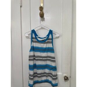 OP men’s size large blue, gray, and white tank top
